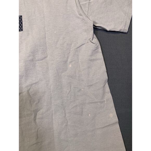 Y2K NIKE Basketball Graphic 3D Print Crewneck T-Shirt Gray Tag Large #12 - Picture 10 of 10